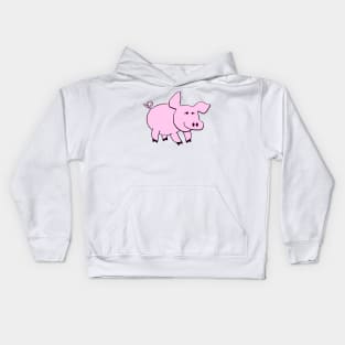 Cute pink pig Kids Hoodie